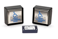 CTP-HSS - ClearPath Radio Control - 4.5in. Square Stainless Steel Push Plate Package for Single Door - (Wheel Chair - Press to Operate) - (MS SEDCO)
