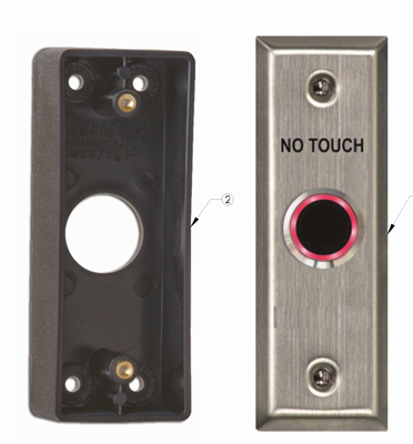 NO TOUCH WAVE SENSOR - (Outdoor/Jamb Mount w/Mounting Box) - (Door Controls)