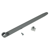 DS1947-01A / DK2515-01A - Track Arm w/Slide - 0in. Reveal - (Clear Aluminum) - (Dorma Ed400, 700)
