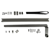 DS2222-01A - "OBSOLETE" - RH Track Arm w/Slide Track & Hardware Kit - 0-6in. Reveal - (Clear Aluminum) - (Dorma Ed400, 700)