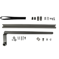 DS2223-01A - "OBSOLETE" - LH Track Arm w/Slide Track & Hardware Kit - 0-6in. Reveal - (Clear Aluminum) - (Dorma Ed400, 700)