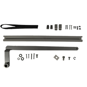 DS2223-01A - "OBSOLETE" - LH Track Arm w/Slide Track & Hardware Kit - 0-6in. Reveal - (Clear Aluminum) - (Dorma Ed400, 700)