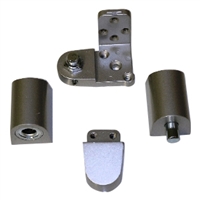 Door Controls OP14G-DUR US Aluminum Style Pivot Set - Right Hand (Dark Bronze Finish)
