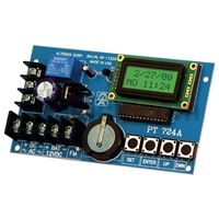 PT724A - Annual Event Timer Board, 365 Day 24 Hour, 12/24VAC/DC Input, Form C Relay Contacts rated 120VAC/28VDC at 10A - (Altronix)