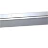 3 FT. TRIPLE VINYL DOOR SWEEP w/Hardware - (Clear Anodized)