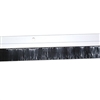 3 FT. NYLON BRUSH DOOR SWEEP w/Hardware - (Clear Anodized)