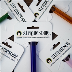 Strawesome - Reusable Glass Straw - Autumn Amber