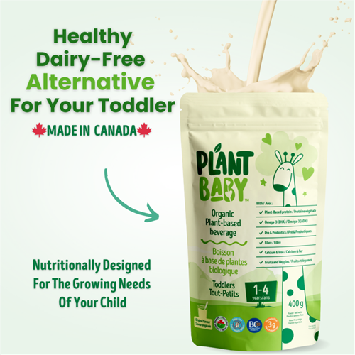 Plant Baby - Original Flavour - Healthy Plant-Based Milk Alternative For Toddlers - Powder 400g