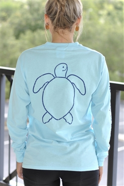 Simply Southern "Save the Turtles" Long-Sleeve Tee - Large