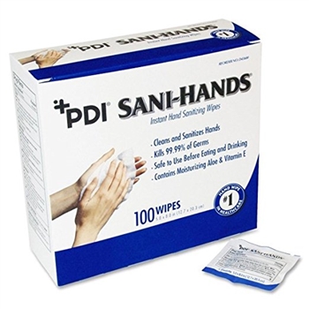 Sani-Hands ALC Wipes 100/box