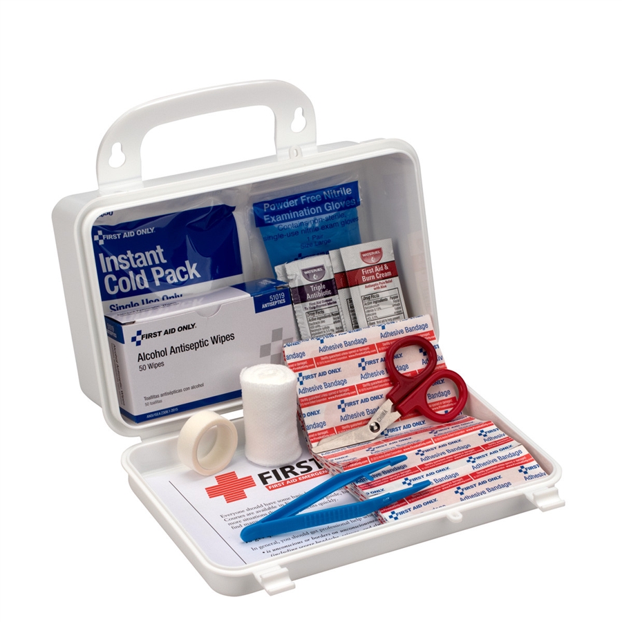 Home/Office/Auto First Aid Kit, 25 Person, 113 Piece, with plastic case