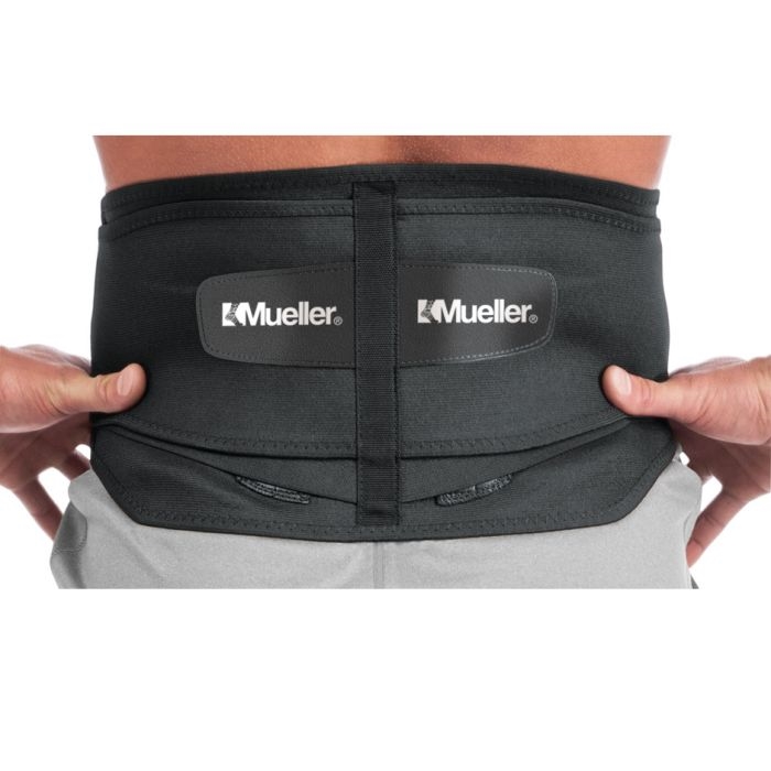 Mueller 255 Lumbar Support Back Brace with Removable Pad - Regular 28-50  Open 74676002552