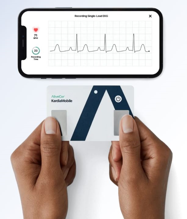 6 Lead AliveCor Kardia Mobile 6L ECG for iPhone and Android