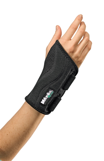 Mueller Green Fitted Wrist Brace (Right Wrist - S/Md)