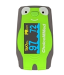 Pediatric Fingertip Pulse Oximeter green frog