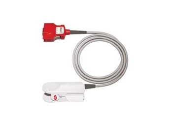 Red DCI-dc3 Adult  Reusable SpO2 finger sensor Direct-connect spO2 sensor is available for use with Masimo: Pronto-7, Rad-5, Rad-57, Rad-87, Radical-7; Zoll: X Series