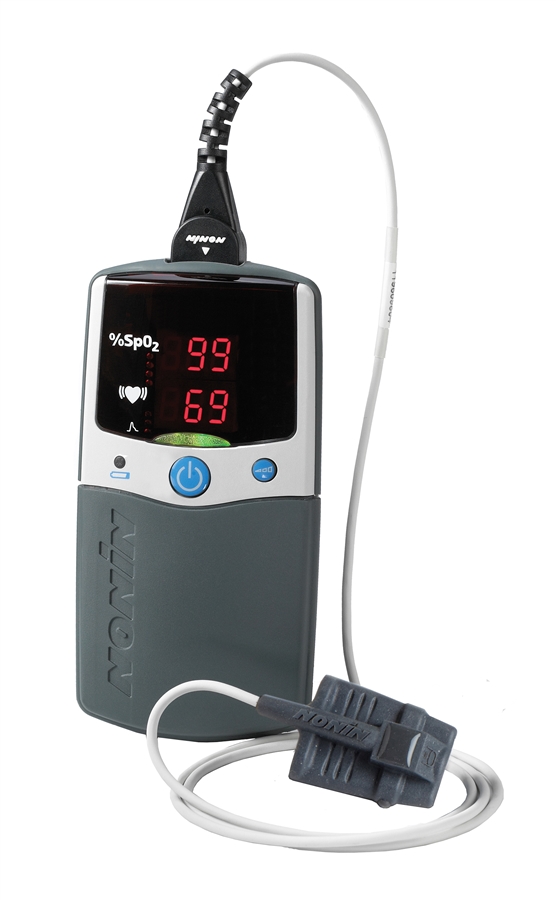 PalmSat Nonin 2500A Oximeter w Alarm | Oxygen Level Monitor