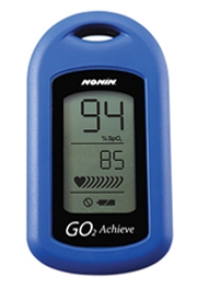 Nonin Go2 Achieve Digital Pulse Oximeter in Blue