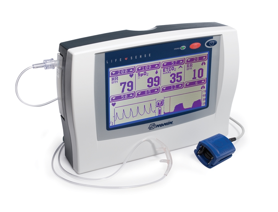 Critical Care EtCO2 Oximeter | Nonin LifeSense EtCO2 Monitor
