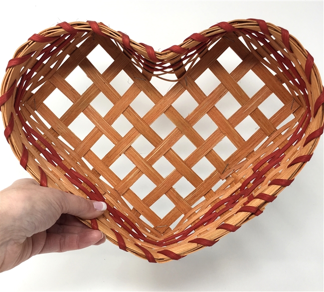 Handmade Medium Heart Basket