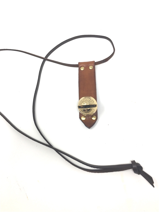 Enjoy the lovely sound of a brass bell when your favorite pooch wants to go outdoors. These doggie bells are handcrafted using hand tanned leather and high quality brass bells.