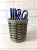 Amish Made Pen and Pencil Holder in Beautiful Blue/Gray Stain