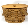 Amish Made Sewing Basket with Removable Tray