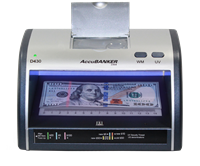 AccuBanker LED430 - Counterfeit Bill/ Document Validator with Magnifier