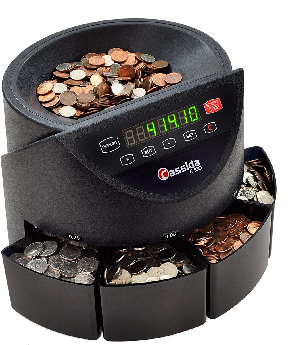 Ribao CS-610S+PRO Bank Grade Coin Sorter Coin Counter and Wrapper