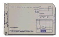 2-Part Short Credit Card Sales Slips (Pack of 100)