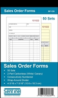 Sentinel SF-120 Sales Order Forms (Book of 50)