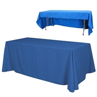 8 ft. Economy - BLANK Standard Table Throw - 3 Sided No Imprint