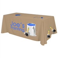 8 ft. x 30"Top x 29"H - 4 Sided Standard Table Throw (Full Color Print) Dye Sublimation