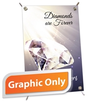 11"W x 17"H Mini X Banner Graphic Only