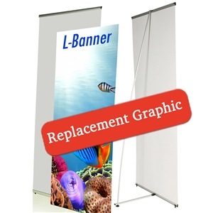 24 Inch L-Banner (Replacement Graphic ONLY)