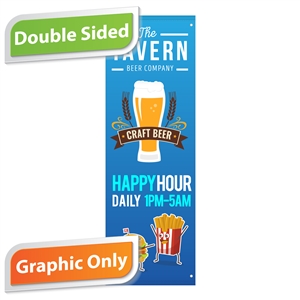 24" x 60" Avenue Banner - Double Sided Graphic Only