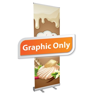 24" Econo Retractable Banner Graphic Only