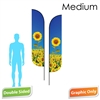 Feather Flag 10' Double-Sided PRINT ONLY (Medium)