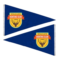 30" x 48" Pennant Flag - Double Sided