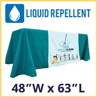 Liquid Repellent 48"W x 63"L Table Runner