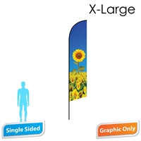 Angle Flag 16.5' Single-Sided PRINT ONLY (X-Large)