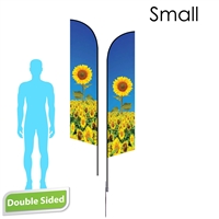 Angle Flag 8.5' Double-Sided With Spike Base