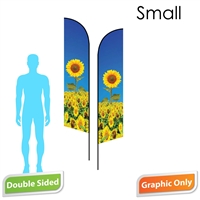 Angle Flag 8.5' Double-Sided PRINT ONLY (Small)