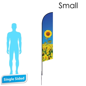Angle Flag 8.5' Single-Sided With Spike Base (Small)