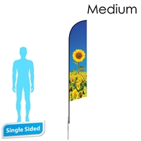 Angle Flag 10 ft. Single-Sided With Spike Base