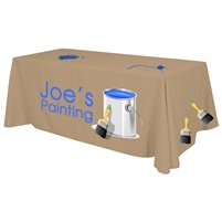 6 ft. x 30"Top x 36"H - 4 Sided Standard Table Throw (Full Color Print) Dye Sublimation