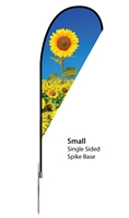 Teardrop Flag 7 Ft. Single-Sided With Spike Base