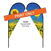 Teardrop Flag 7 Ft. Double-Sided PRINT ONLY
