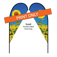 Teardrop Flag 7 Ft. Double-Sided PRINT ONLY