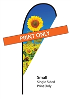 Teardrop Flag 7 Ft. Single-Sided PRINT ONLY